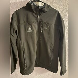 Wild Kiwi New Zealand Waitomo Caves windbreaker waterproof black jacket size L